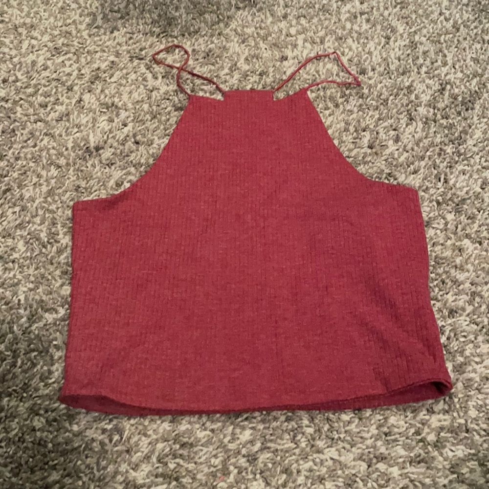 Burgundy crop top